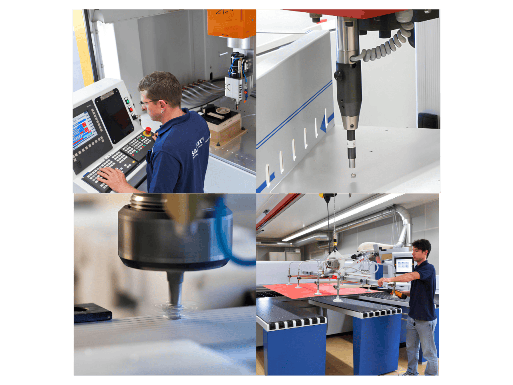 CNC-Bearbeitungszentrum in der SANTOX-Fertigung